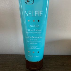 Selfie sun tanning lotion.